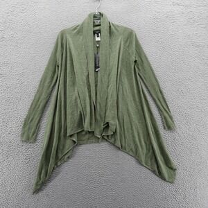 NWT‎ Talbots Open Cardigan Size S Green Petite Womens Linen Blend Drape Sweater